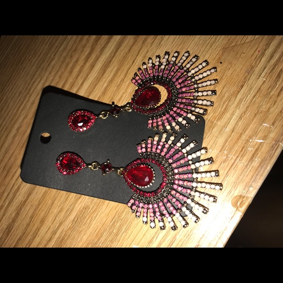 Raspberry Earrings - Picture 2 of 2
